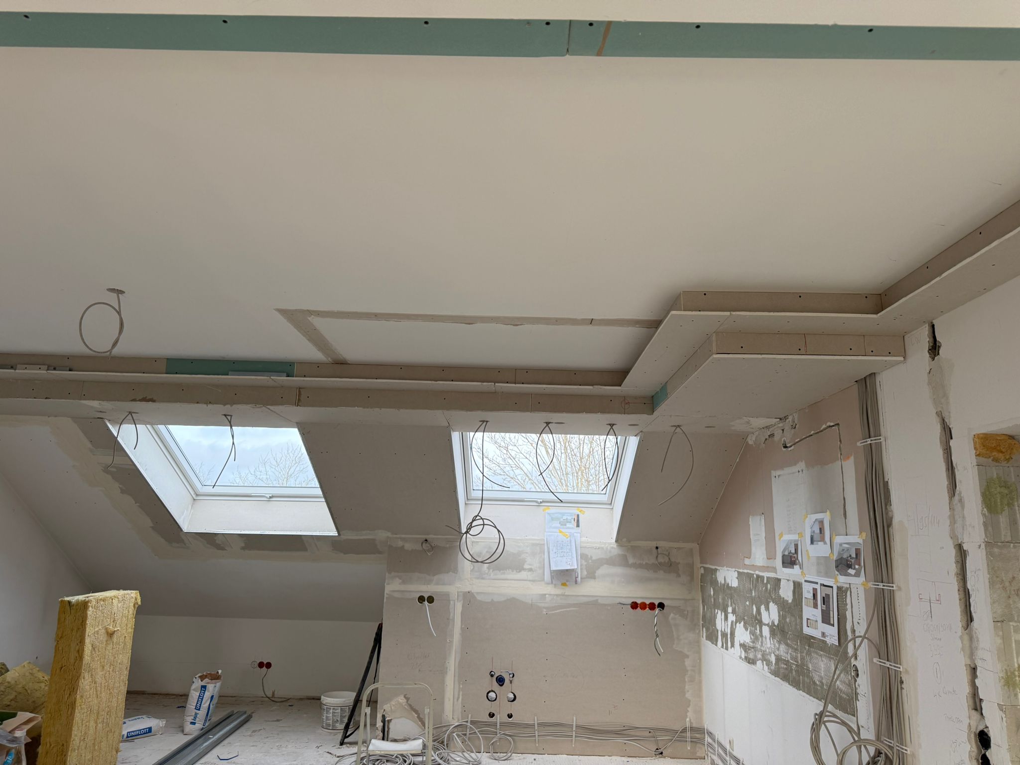 Trockenbau in Arbeit